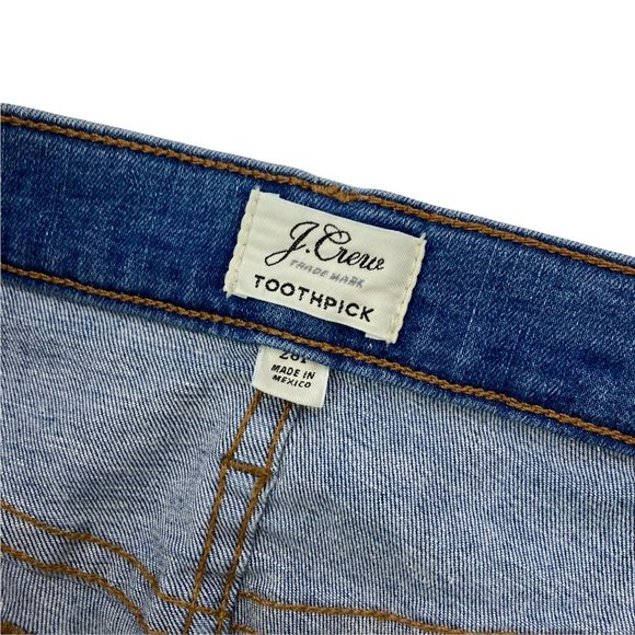 J Crew Toothpick Stretch Jeans Women's 28P - Picture 4 of 4